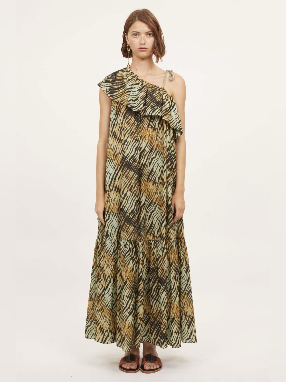 Ulla Johnson Daniela Coverup Dress oversized boho beachy sz L? Tie dye hippie